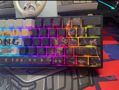128Keys Black Myth: Wukong Theme PBT Cherry Keycaps for MX Mechanical Keyboard 07FC0E-D4 - KOEEK