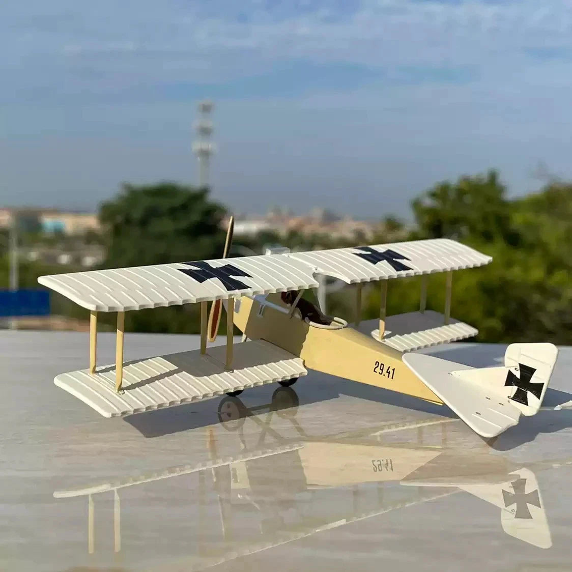 WWI German 1:72 Reconnaissance Aircraft Military Ation Model 07FC0E-D4 - KOEEK