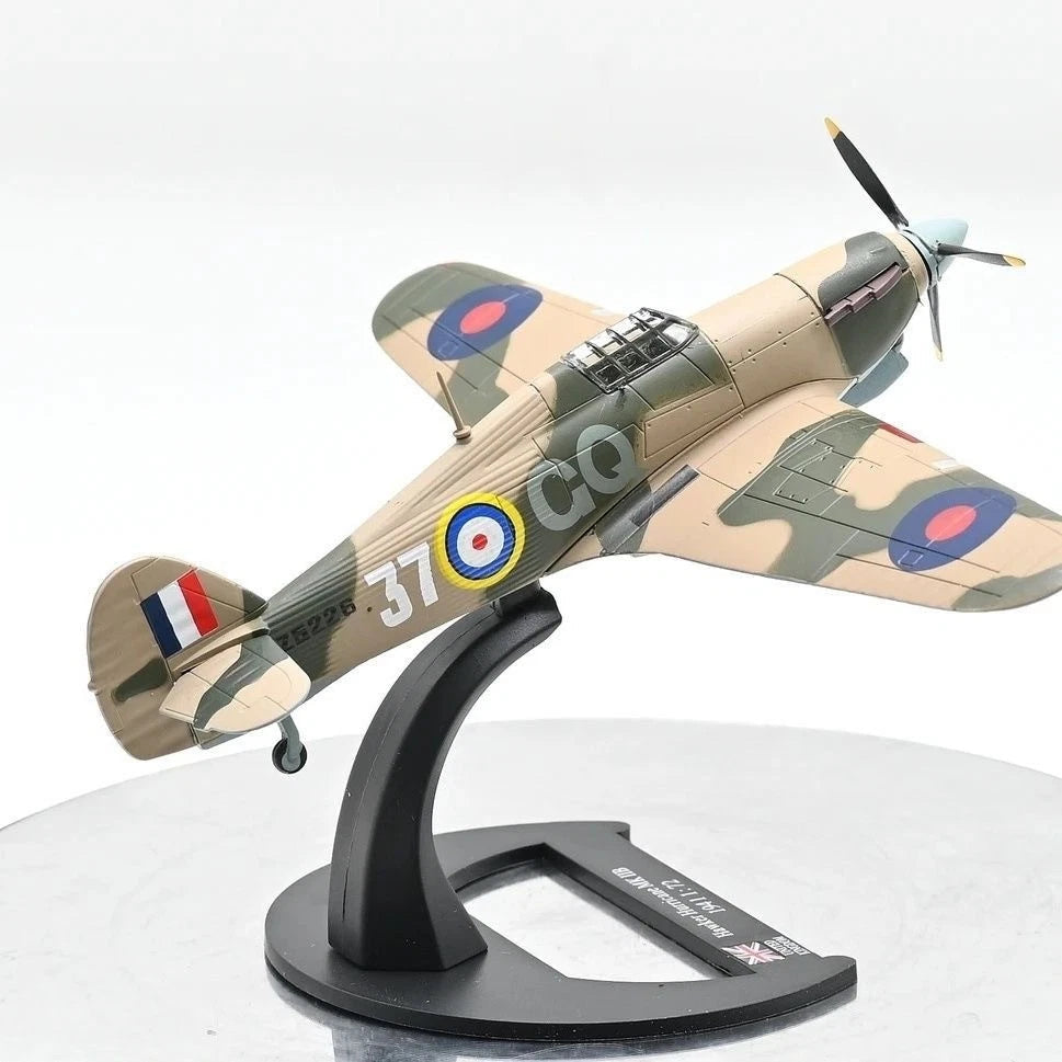 1:72 WW2 RAF Hawker Hurricane Fighter Aircraft Model Diecast Military Collection 07FC0E-D4 - KOEEK