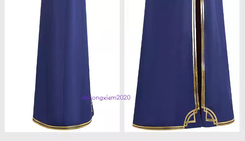 LOL League of Legends Arcane 2 Caitlyn Kiramman Blue Cloak Cape Costume Cosplay 07FC0E-D4 - KOEEK