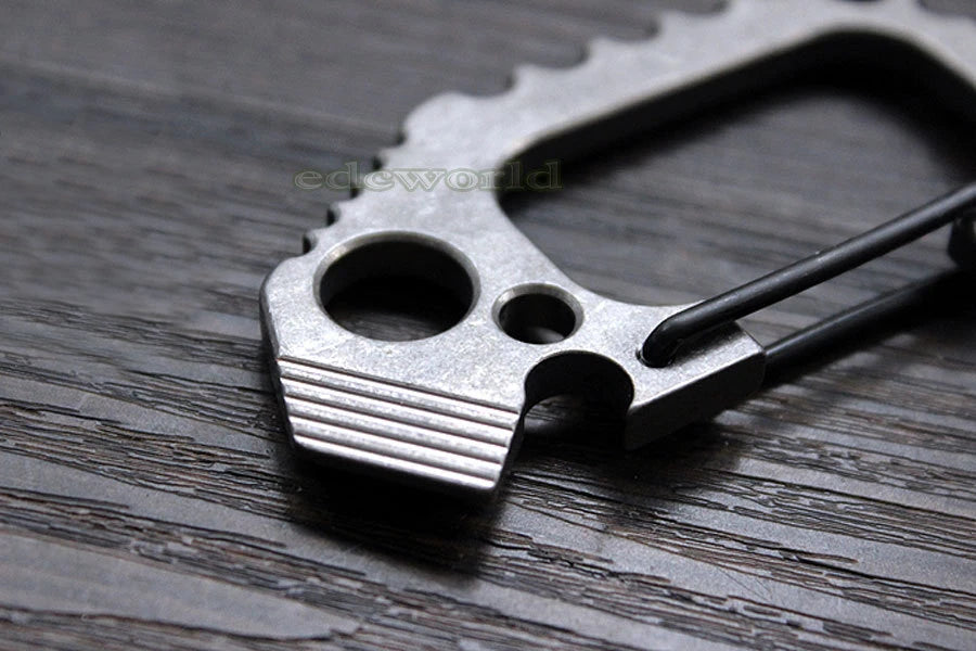 EDC TITANER Titanium TC4 CNC Ti Key Chain Carabiner Opener Crowbar Outdoor Tool TITANER - KOEEK