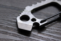 EDC TITANER Titanium TC4 CNC Ti Key Chain Carabiner Opener Crowbar Outdoor Tool TITANER - KOEEK