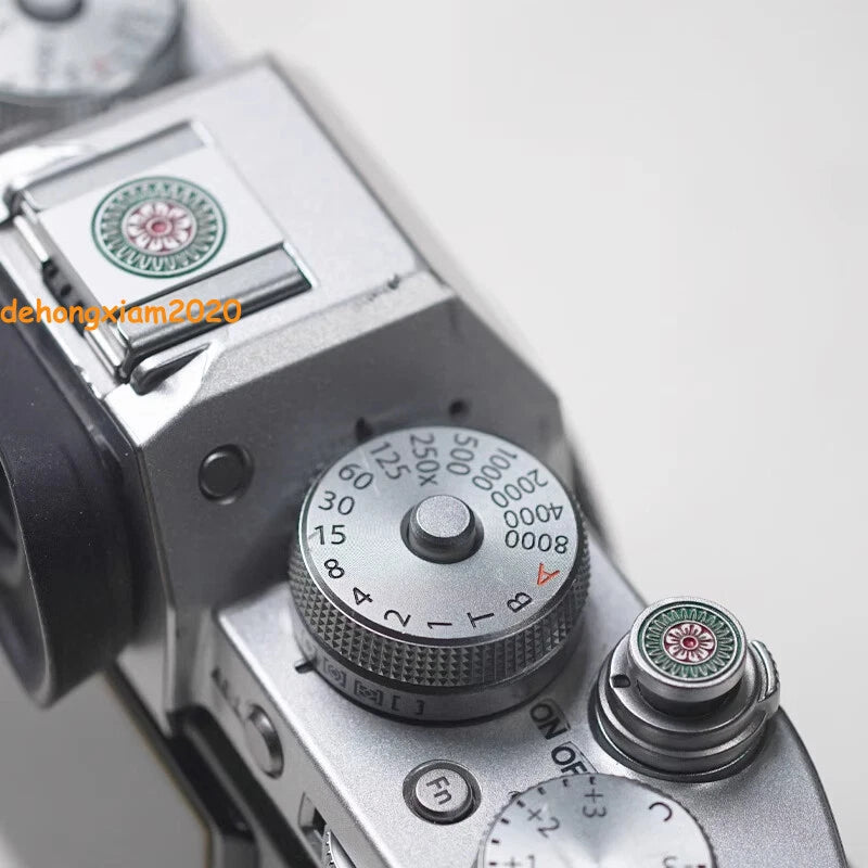 Mahjong Theme Hot Shoe Cover Metal Release Camera Button For Fujifilm XT5 XT30 07FC0E-D4 - KOEEK