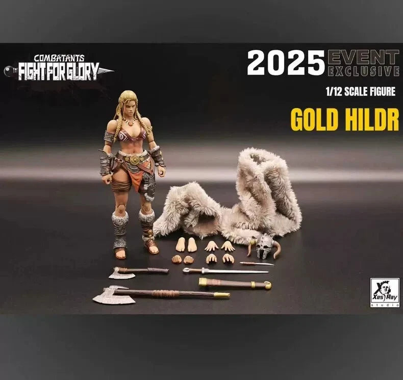 1/12 Xesray Studio Fight for Glory Combatants Exclusive Gold Hildr Action Figure XESRAY_STUDIO - KOEEK