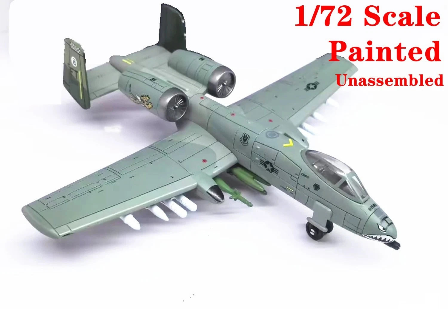 1/72 US A-10C Thunderbolt II “Tiger Sharks” Fighter Plastic Painted Unassembled 07FC0E-D4 - KOEEK