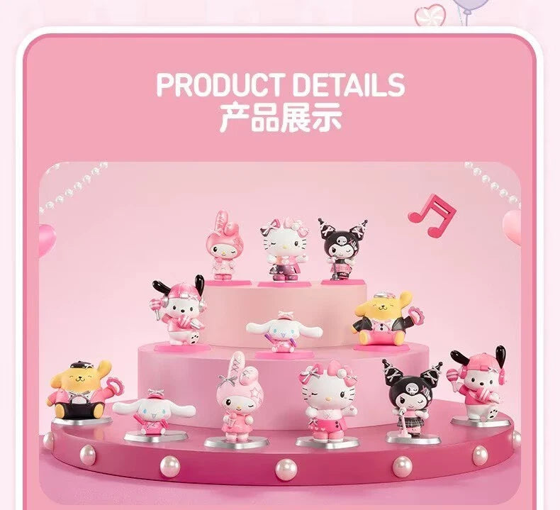 Authentic SANRIO CHARACTERS PINK PARTY Series Blind Box Confirmed Figures Toy 07FC0E-D4 - KOEEK