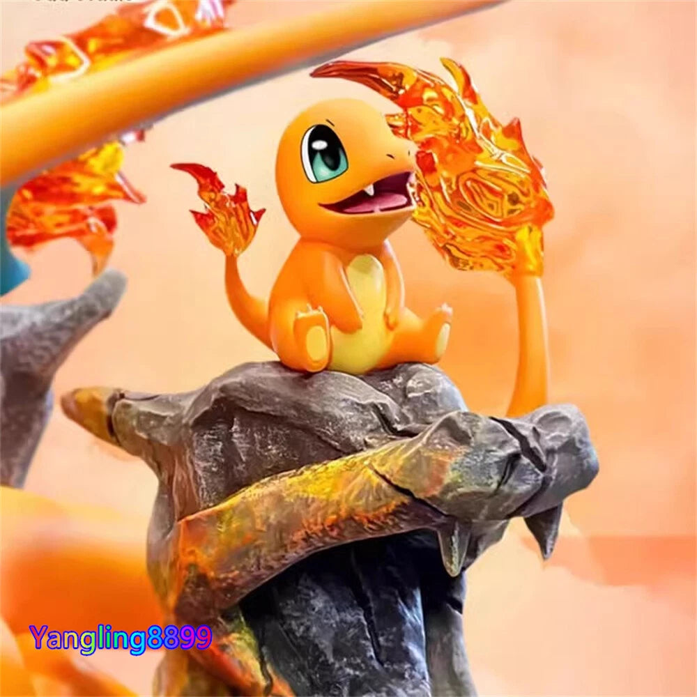 Japan Anime Figure Statue Vally Charizard Model Fire Family Bucket Toy Collectio 07FC0E-D4 - KOEEK