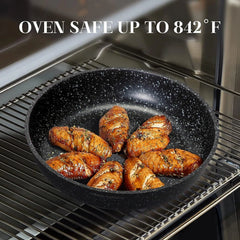 Induction Cookware Set with Removable Handles - 10 Piece Nonstick Cookware Set 07FC0E-D4 - KOEEK