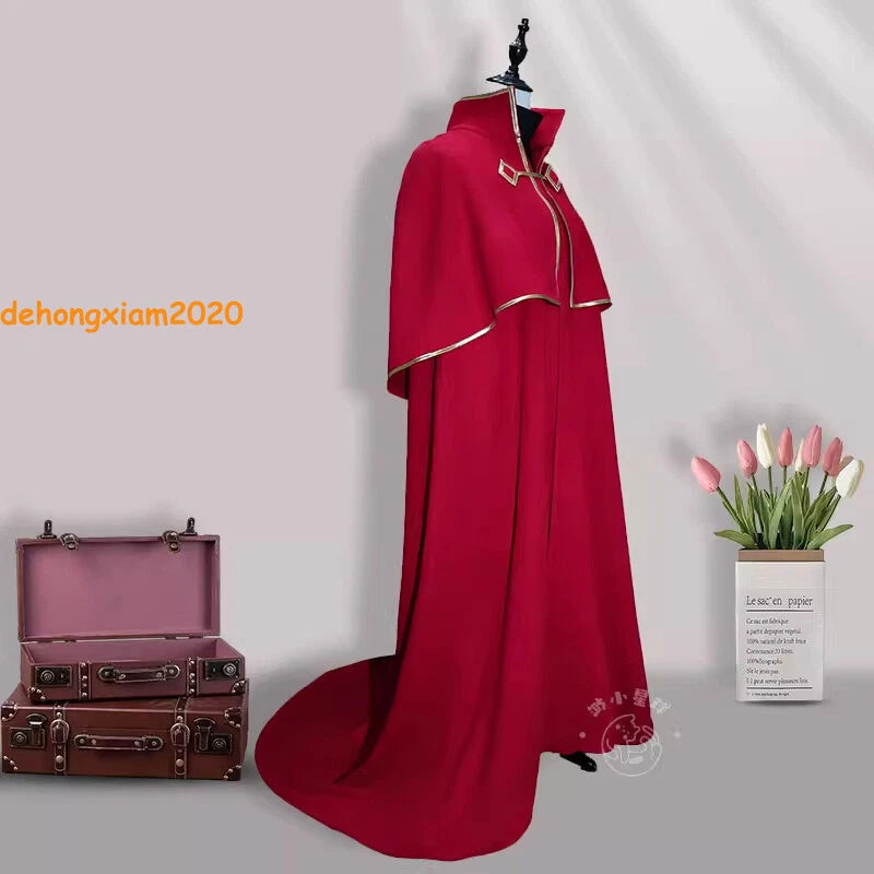 Identity V Cosplay Costume Long Red Cape Game Handmade Halloween Party Outfits 07FC0E-D4 - KOEEK