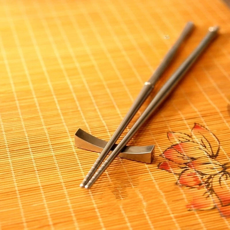 Pure Titanium Alloy Sanitary Chinese Chopsticks Non-slip Wear-resistant Solid 07FC0E-D4 - KOEEK