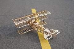 DIY Fokker Dr.I Red Baron Wood Plane Airplane Kit Model Toy Wingspan 102cm 07FC0E-D4 - KOEEK