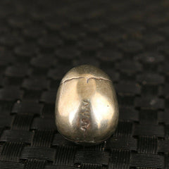 Antique Chinese Old Tibet Silver Hand Carved Skull Statue Netsuke Collection 07FC0E-D4 - KOEEK