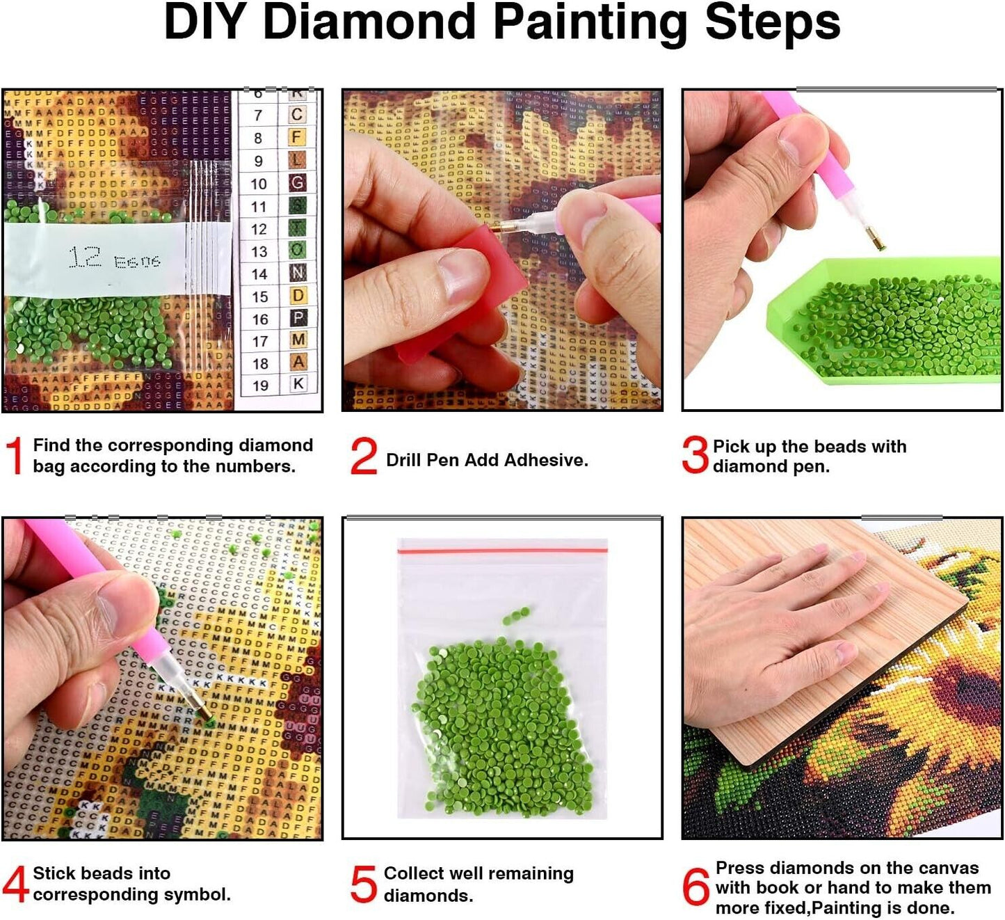 nytt Tilfredsstillende Moon Flower Crystal Rhinestone Painting Kit - All-inclusive Art Set