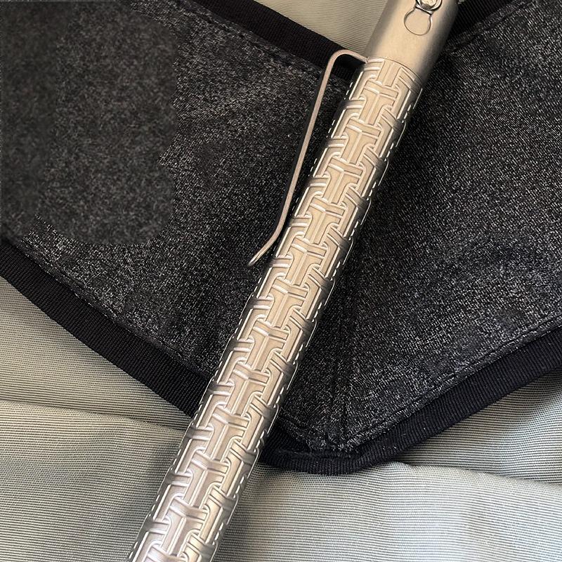 EDC Titanium Alloy Pocket Ballpoint Pen Signature Writing Pen Business Office 07FC0E-D4 - KOEEK