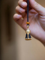Portable Buddha Pendant  Charm Necklace Handcrafted  Chinese Style 07FC0E-D4 - KOEEK