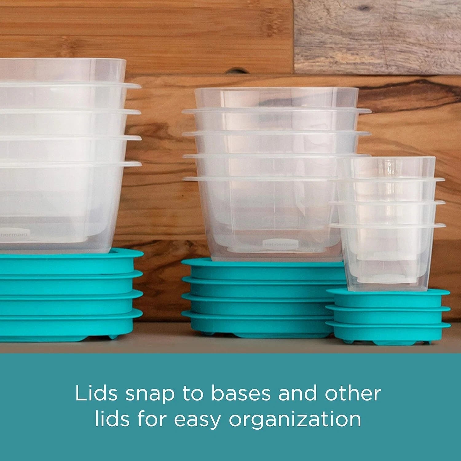 Food Storage Set with Push-On Leak-Proof Lids, Meal Prep Containers, 12-Pack 07FC0E-D4 - KOEEK