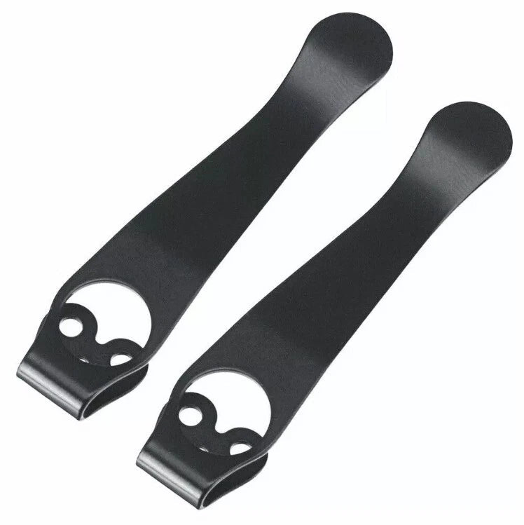 EDC2pcs Titanium Deep Carry Pocket Clip For Spyderco Para 2, 3 Endura 4 and More 07FC0E-D4 - KOEEK