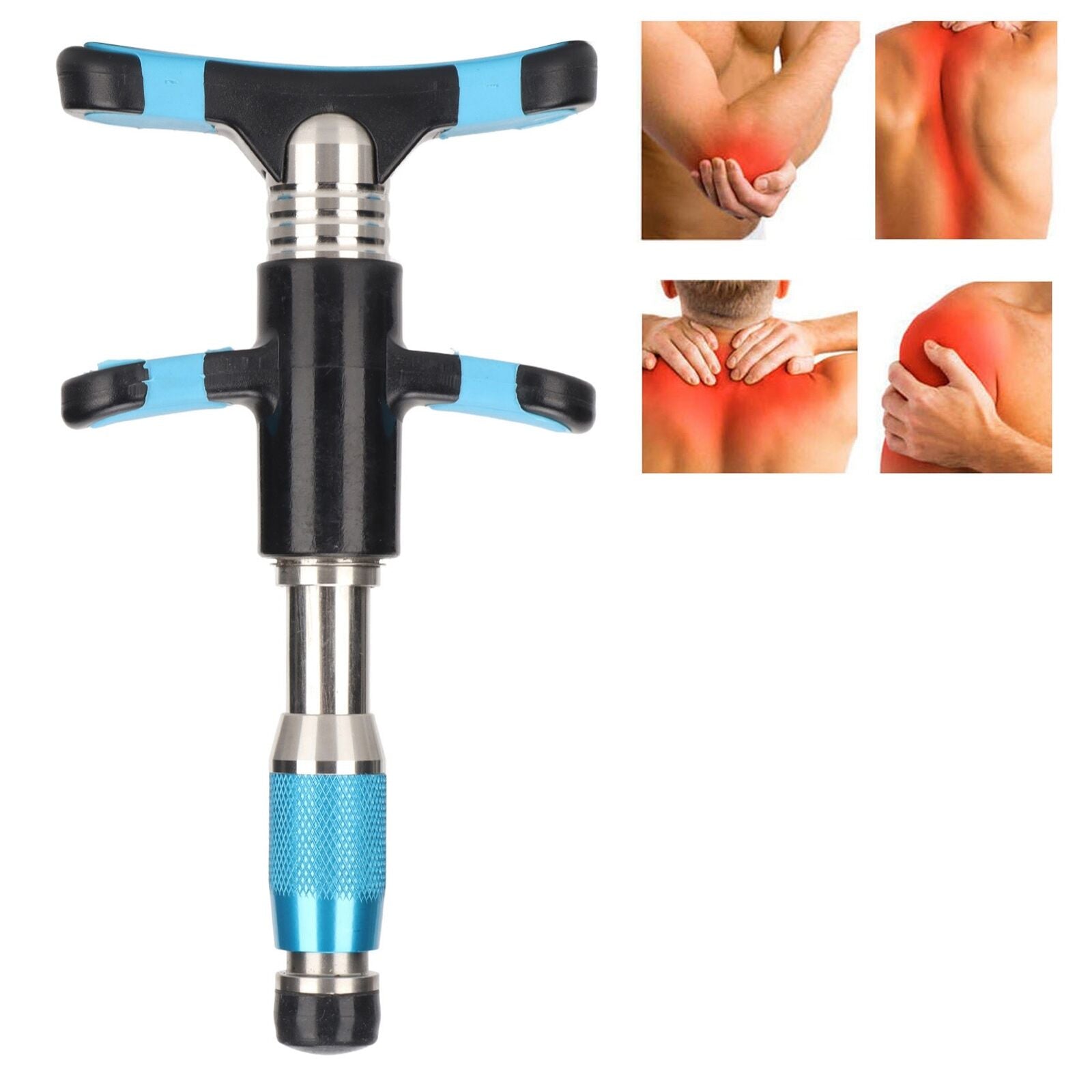 new Chiropractic 10 Gears Strength Joint Spine Massager Correction(Blue ) HGF koeek - KOEEK