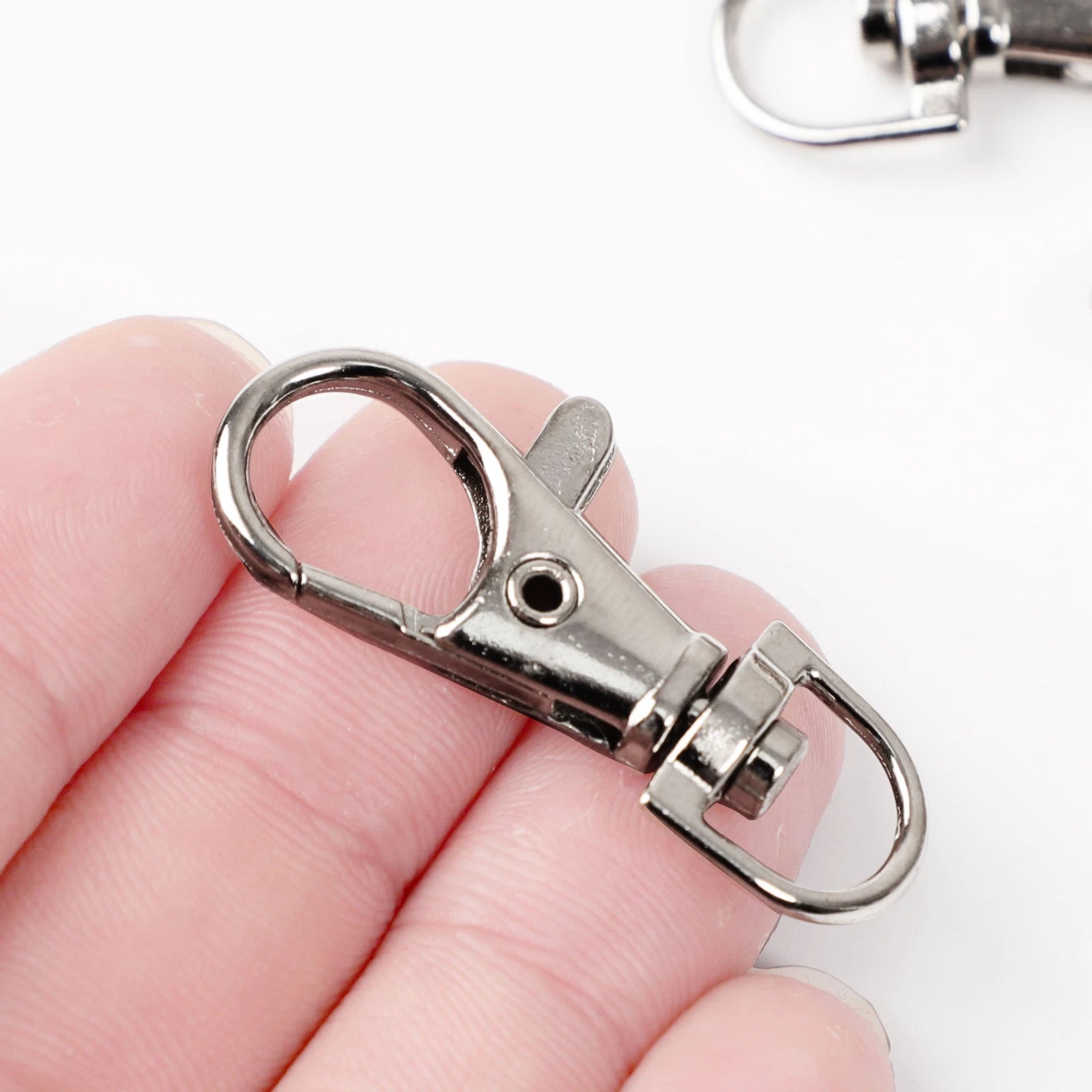 20pcs Metal Lobster Swivel Claw Clasp Hook Trigger Clip Buckle with Round D Ring 07FC0E-D4 - KOEEK