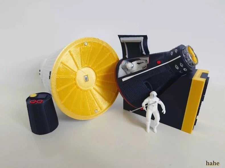 1/32 7.6'' High Gemini Manned Spacecraft  3D Printed Plastic Finished Model 07FC0E-D4 - KOEEK
