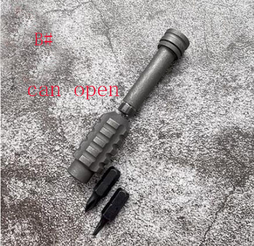 Titanium Alloy PEI Tool for 1/4" Screwdriver Head w/ Stress Relieve Toy EDC Tool 07FC0E-D4 - KOEEK