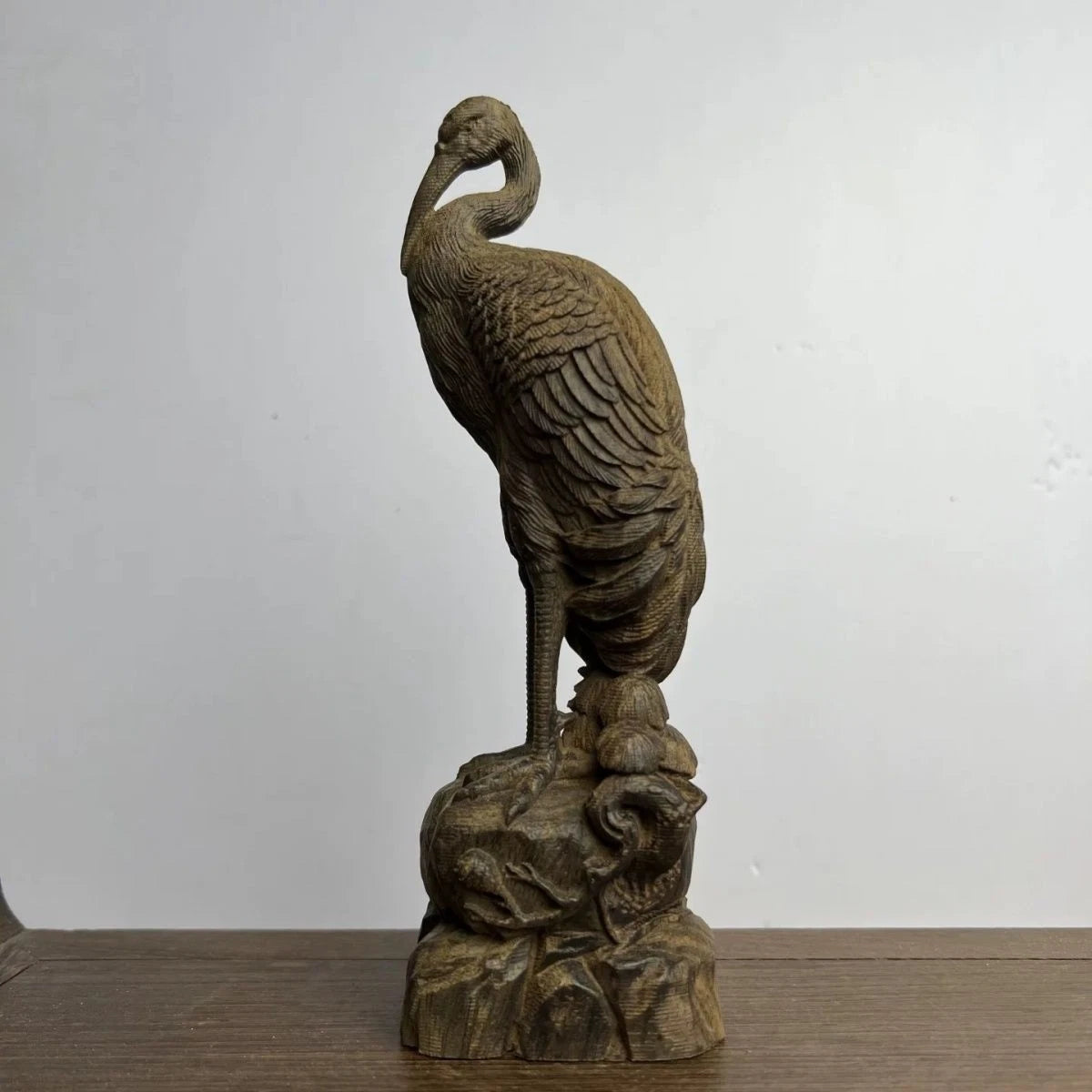 18cm Vietnamese Agarwood Carved Animal Figurine Wooden Home Decor Gift 07FC0E-D4 - KOEEK