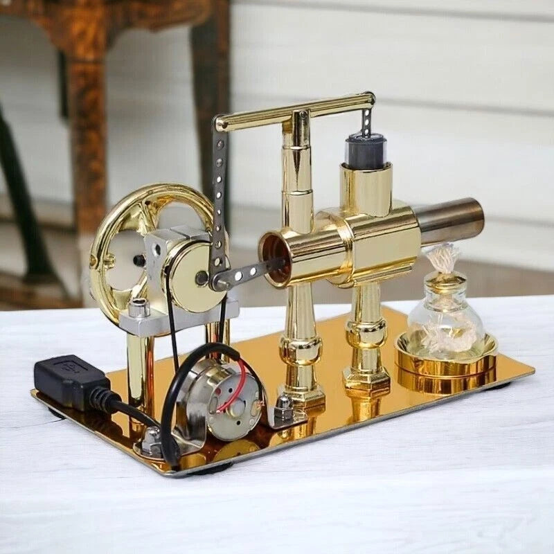 Hot Air Stirling Engine Model Toy Micro Motor Power Generator Engine Motor DIY 07FC0E-D4 - KOEEK