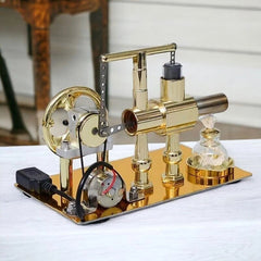 Hot Air Stirling Engine Model Toy Micro Motor Power Generator Engine Motor DIY 07FC0E-D4 - KOEEK