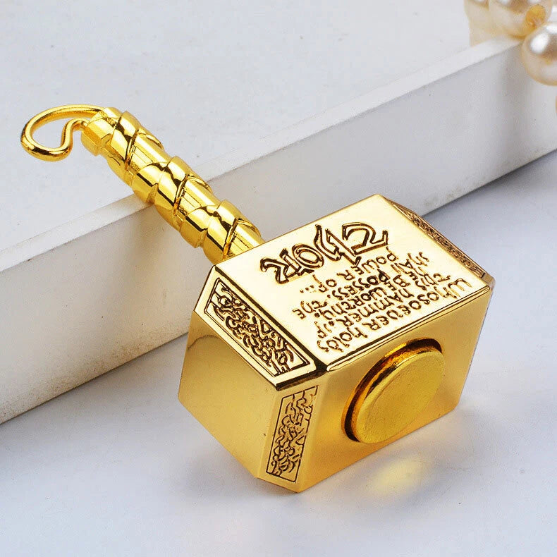 Thor Hammer All Metal Fidget Spinner Toy EDC Boys Girls Kids Adults ADHD Focus 07FC0E-D4 - KOEEK