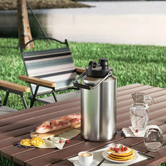 Insulated Gallon Jug with Handle, One Gallon, 128 oz Stainless Steel 07FC0E-D4 - KOEEK