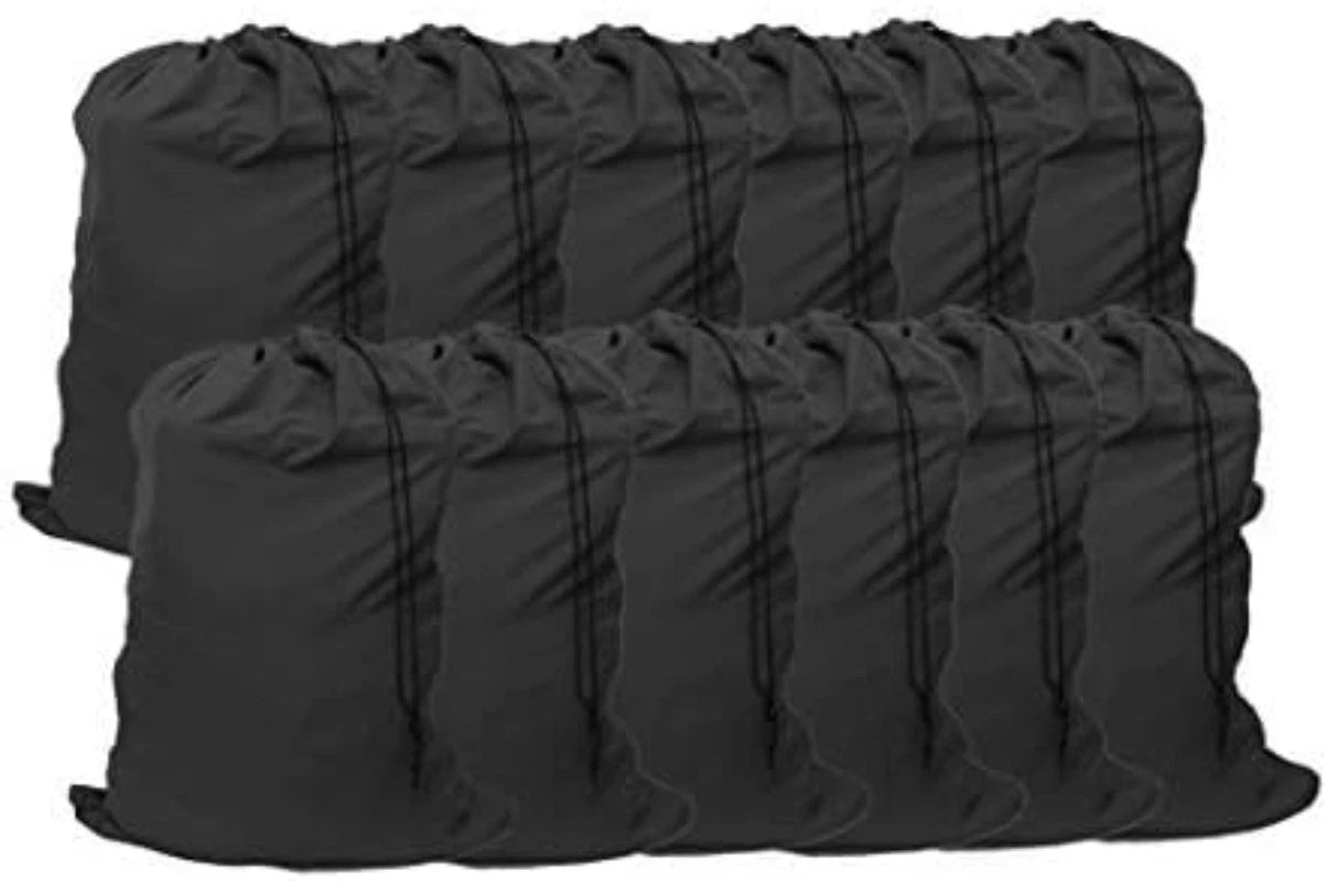 Extra Large Laundry Bag 12 Pack, Travel Laundry Bags Drawstring Closure, 30"x40" 07FC0E-D4 - KOEEK