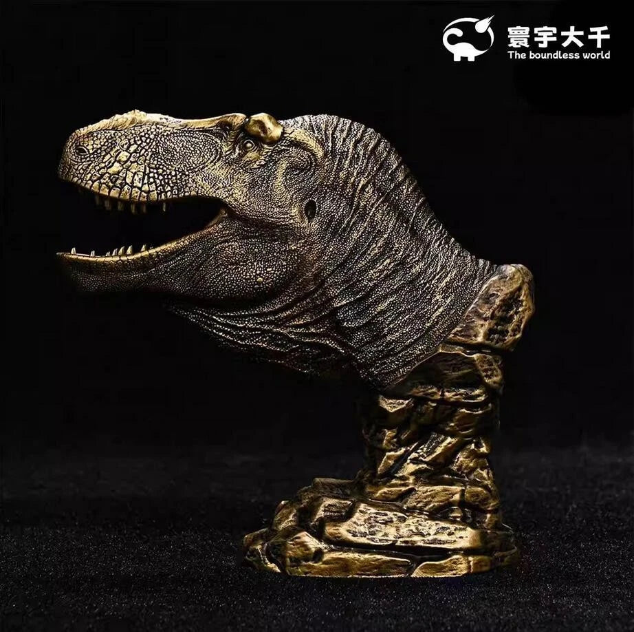 Tyrannosaurus Rex king of the sand Dinosaur Statue Head Model Display PVC 07FC0E-D4 - KOEEK