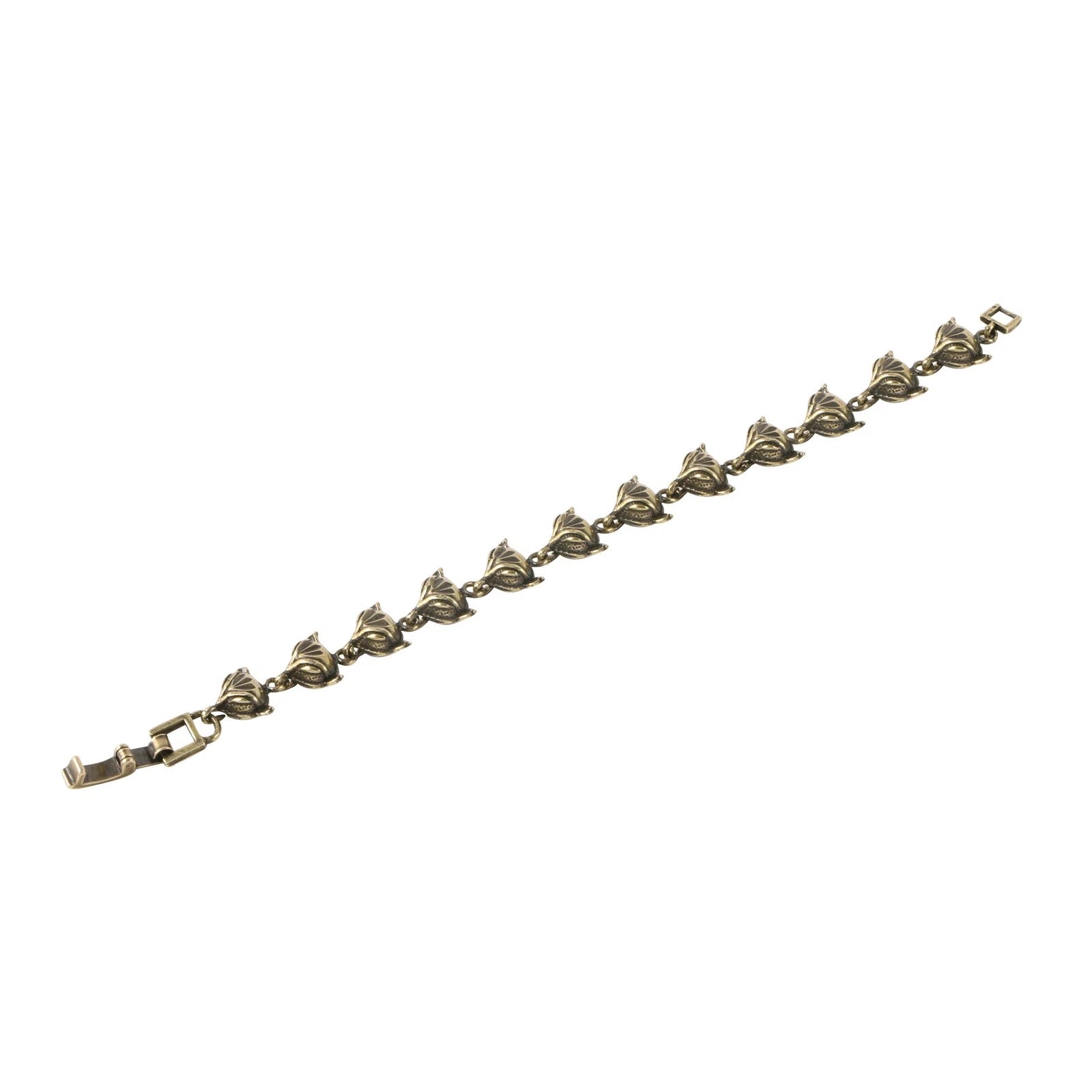 Aged Brass Bracelet Vintage Style Handcrafted Jewelry Men Women Couples Gift 07FC0E-D4 - KOEEK