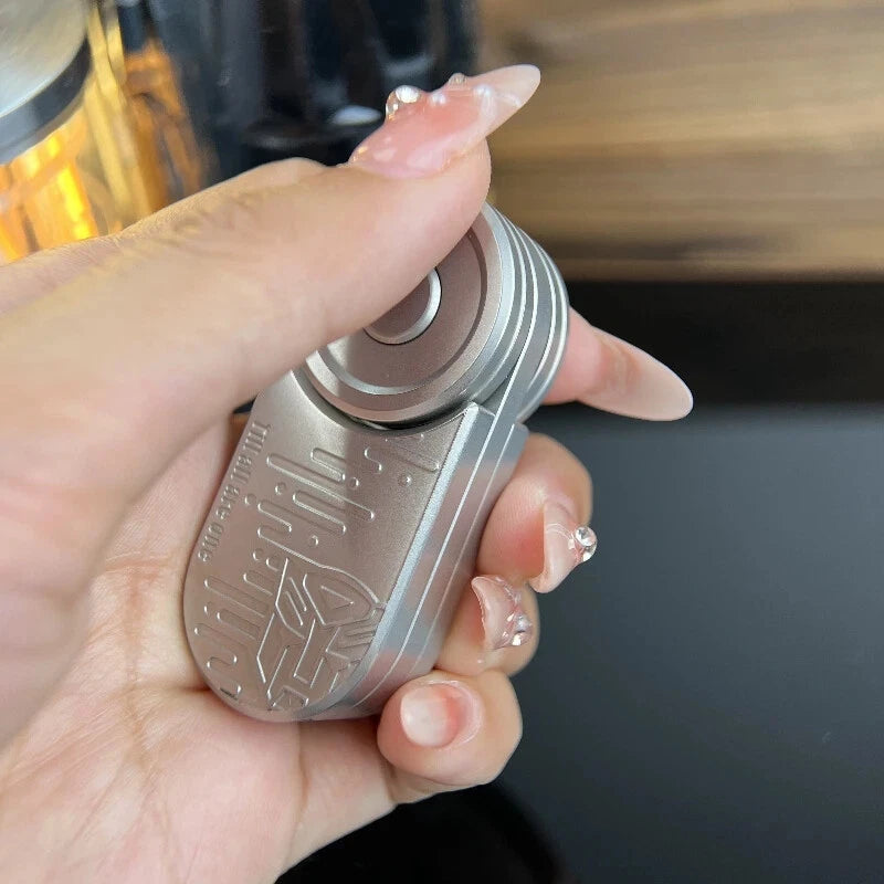 EDC Five in one Fidget Spinner Push Card Slider Ratchet Button Fingertip Toy 07FC0E-D4 - KOEEK