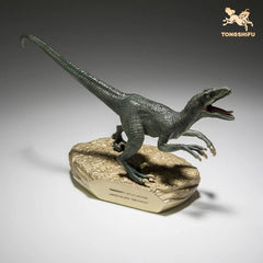 Official 1:20 Velociraptor Blue Brass Statue Figure Dinosaur Model Desktop Decor 07FC0E-D4 - KOEEK