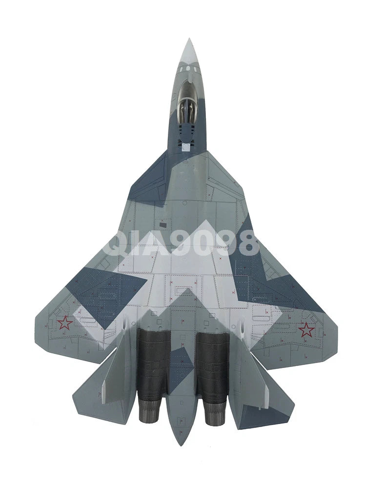 1/72 Scale Russian Sukhoi Su-57 Stealth Fighter Aircraft Diecast Metal Model 07FC0E-D4 - KOEEK