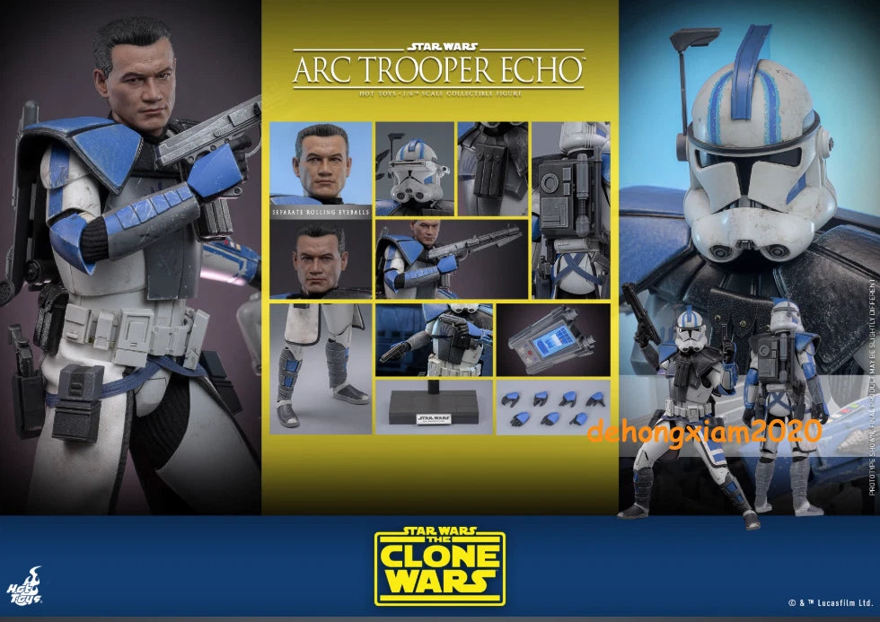 Hot Toys TMS133 1/6 Figure Star Wars The Clone Wars ARC Trooper Echo Model STOCK HOT_TOYS - KOEEK