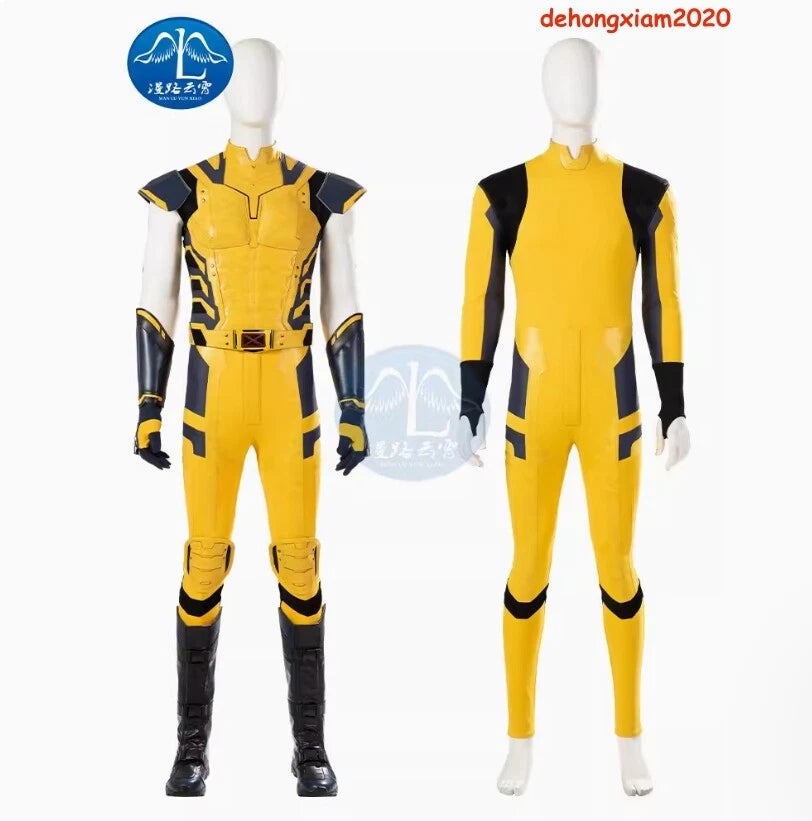 2024 Deadpool & Wolverine Jumpsuit Outfit Cosplay Halloween Costume Full Set 07FC0E-D4 - KOEEK
