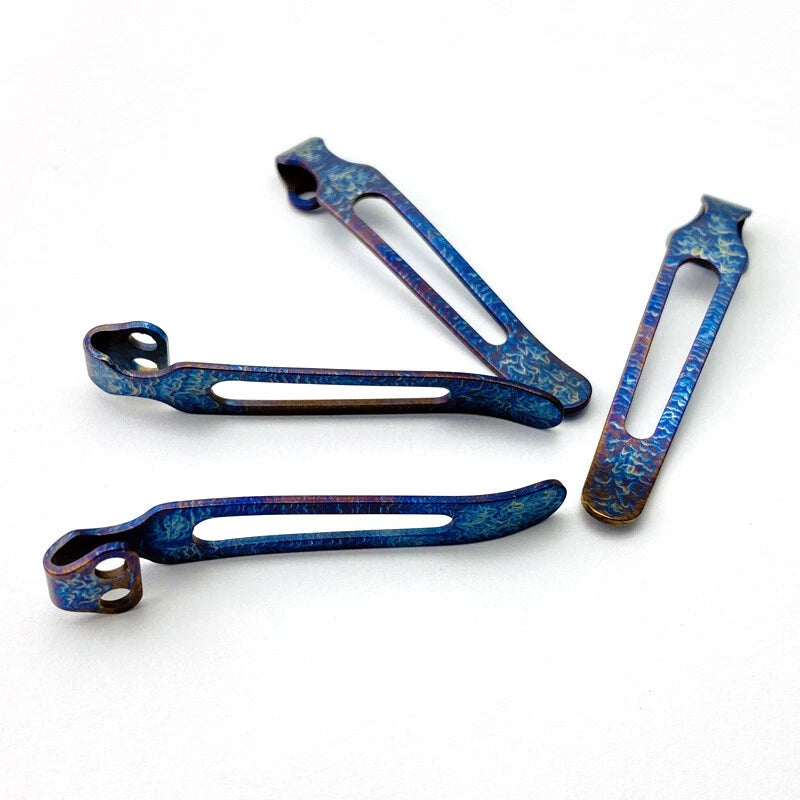 Titanium Deep Carry Pocket Clip for ZT 0460 0462 0609 0022 0223 Knives 1 Piece 07FC0E-D4 - KOEEK
