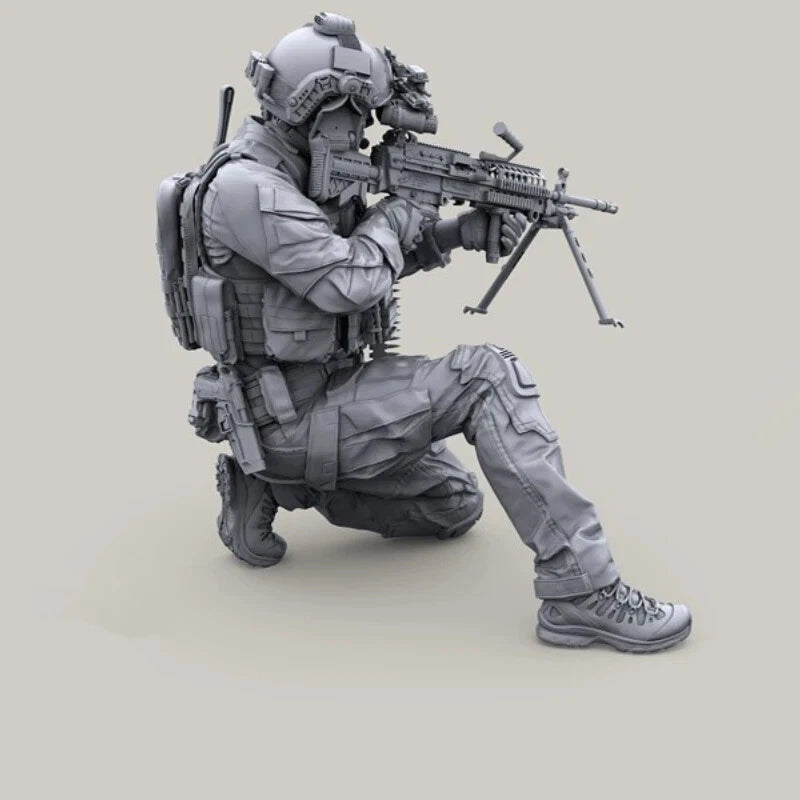 1/35 Resin Figure Model Kit US Special Forces In Action Unassembled Unpainted 07FC0E-D4 - KOEEK