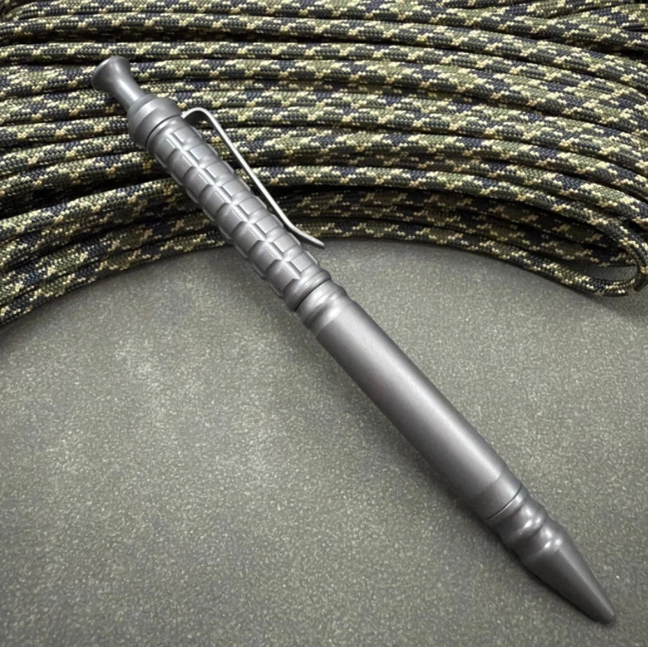 Titanium Alloy Pocket Ballpoint Pen Office Stationery Outdoor Record Pen EDC 07FC0E-D4 - KOEEK