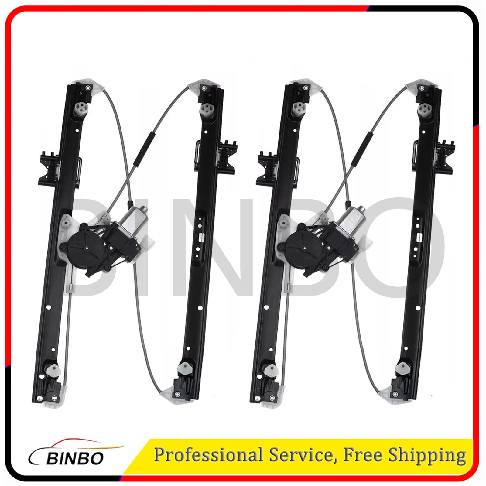 2x Rear Power Window Regulator With Motor For Land Rover Range Rover 2013-2018 07FC0E-D4 - KOEEK