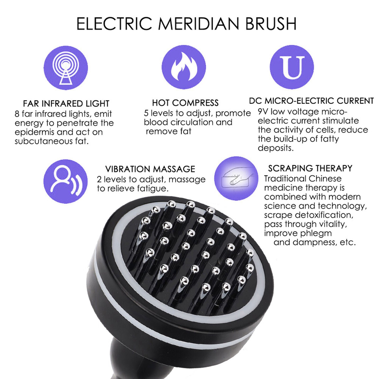 new Electric Massager Fatigue Relief Scraping InfraMassage Device EU Plug HGF koeek - KOEEK