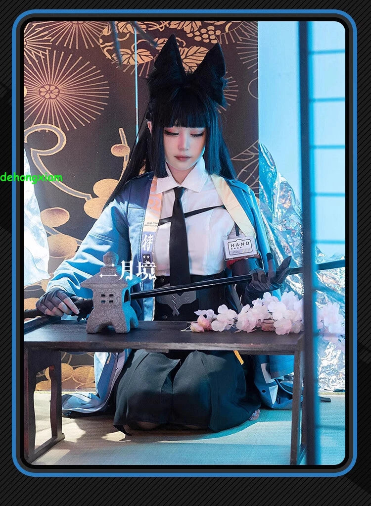 Zenless Zone Zero Hoshimi Miyabi Cosplay Costume Women Skirt Outfits Halloween 07FC0E-D4 - KOEEK