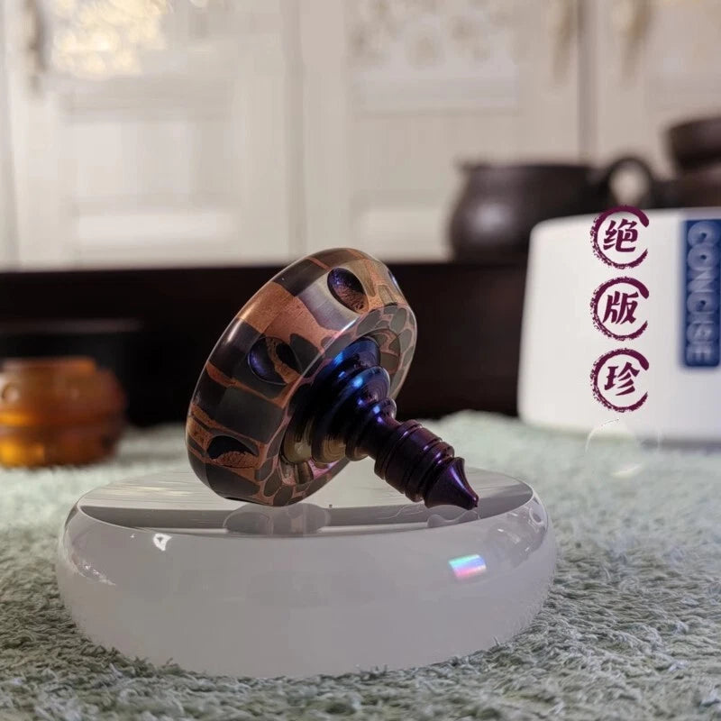 Superconducting titanium Spinning Top Finger Spinner Ceramic Bead Fidget EDC Toy 07FC0E-D4 - KOEEK