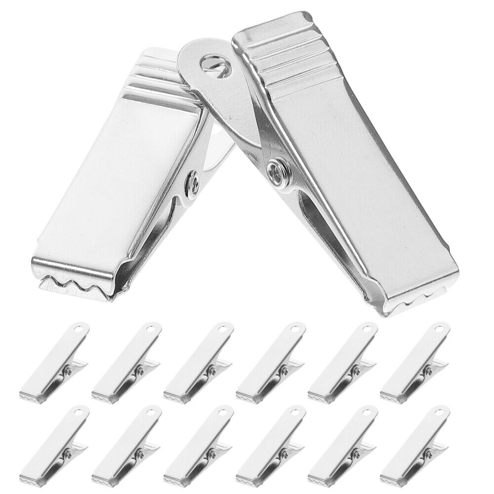 new  20 Pcs Silver Metal Mini Spring Clip Alligator Clips for Crafts koeek - KOEEK