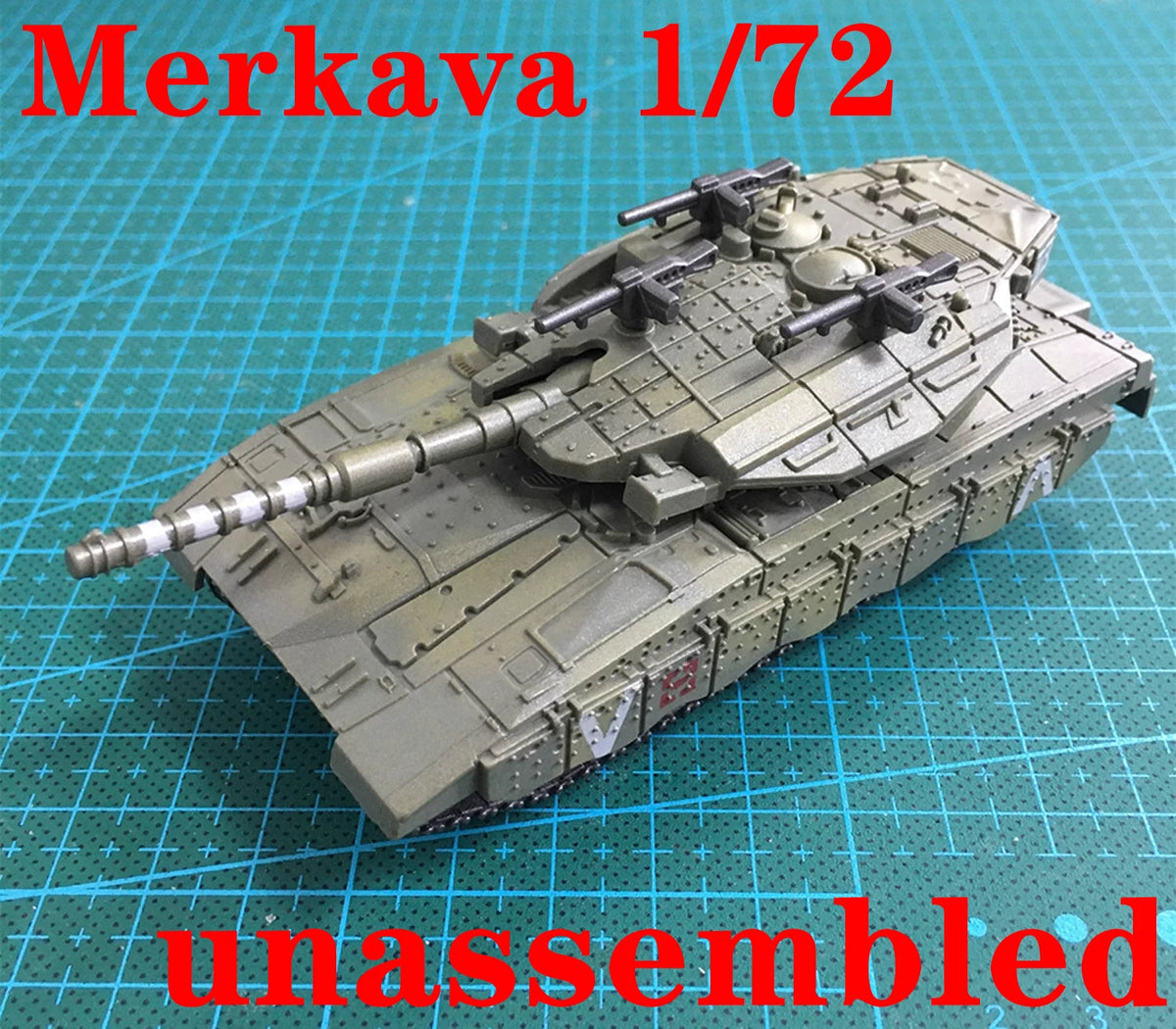 1/72 Israel Merkava Main Battle Tank Plastic Painted Unassembled Model 07FC0E-D4 - KOEEK