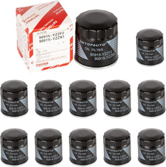new 90915-YZZF2 Engine Oil Filter Compatible with Toyota (set of 12) 07FC0E-D4 - KOEEK