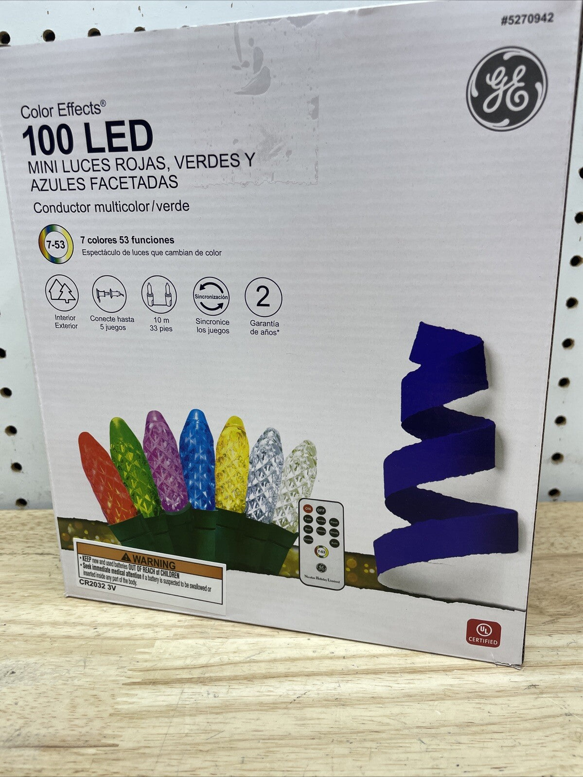 100 GE Color Effects Diamond Faceted RGB Mini LED Lights w/Remote - 5270942 GE - KOEEK