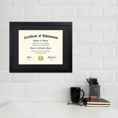 11x14 Degree Certificate Frame, Set of 6, 8.5x11 Degree Certificate Frame 07FC0E-D4 - KOEEK